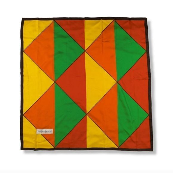 Yves Saint Laurent Accessories - VINTAGE YVES SAINT LAURENT SILK SCARVE